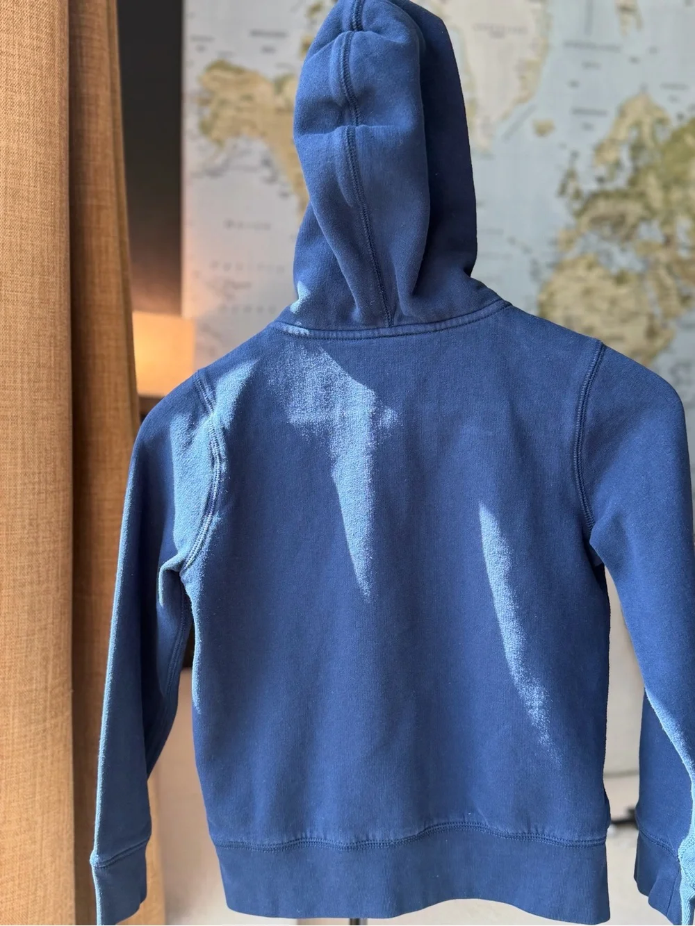 Polo by Ralph Lauren Girls Navy Fleece Filk-Zip Hoodie sz 8-10